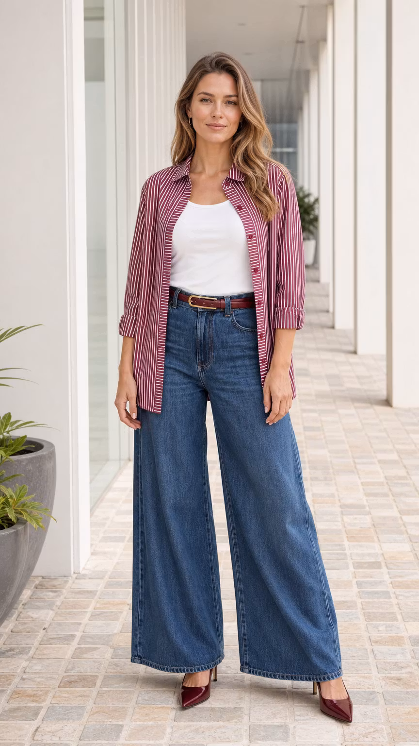 Classic Striped Button-Down Casual Long-Sleeve Shirt - ryffhq